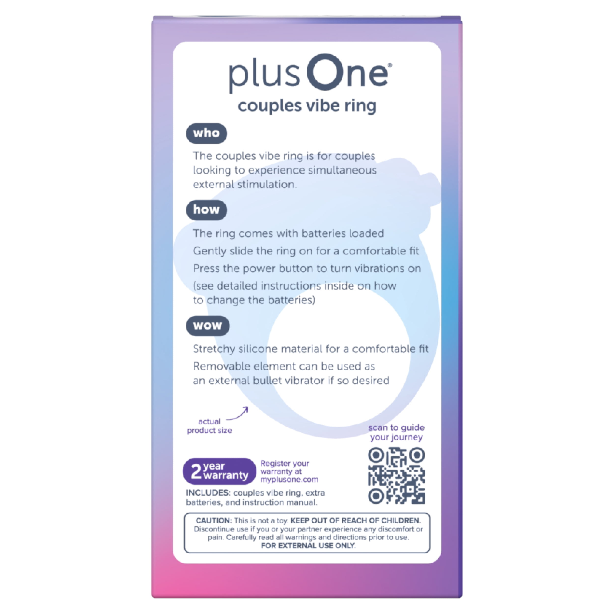 plusOne Couples Vibe Ring