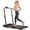 deep black, variant on 3 In 1 Height Adjustable Treadmill,3.0HP Foldable Walking Pad,Quiet Under Desk Treadmill for Home Office,300 LBS Weight Capacity