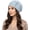 Blue, variant on Women's Summer Crochet Beanie, Breathable Cotton Slouchy Knit Hat, Lightweight Handmade Skull Cap for Travel Daily Wear