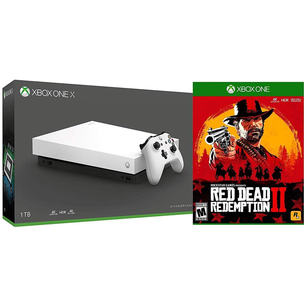 Microsoft Xbox One X White Special Edition RDR2 Bundle