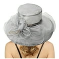 thumbnail image 1 of WEIYLL Chapeau de Soleil pour Femmes Robe Grand Ombre Fleur Douche Nuptiale Plage Protection Solaire Couvre-Chef, 1 of 5