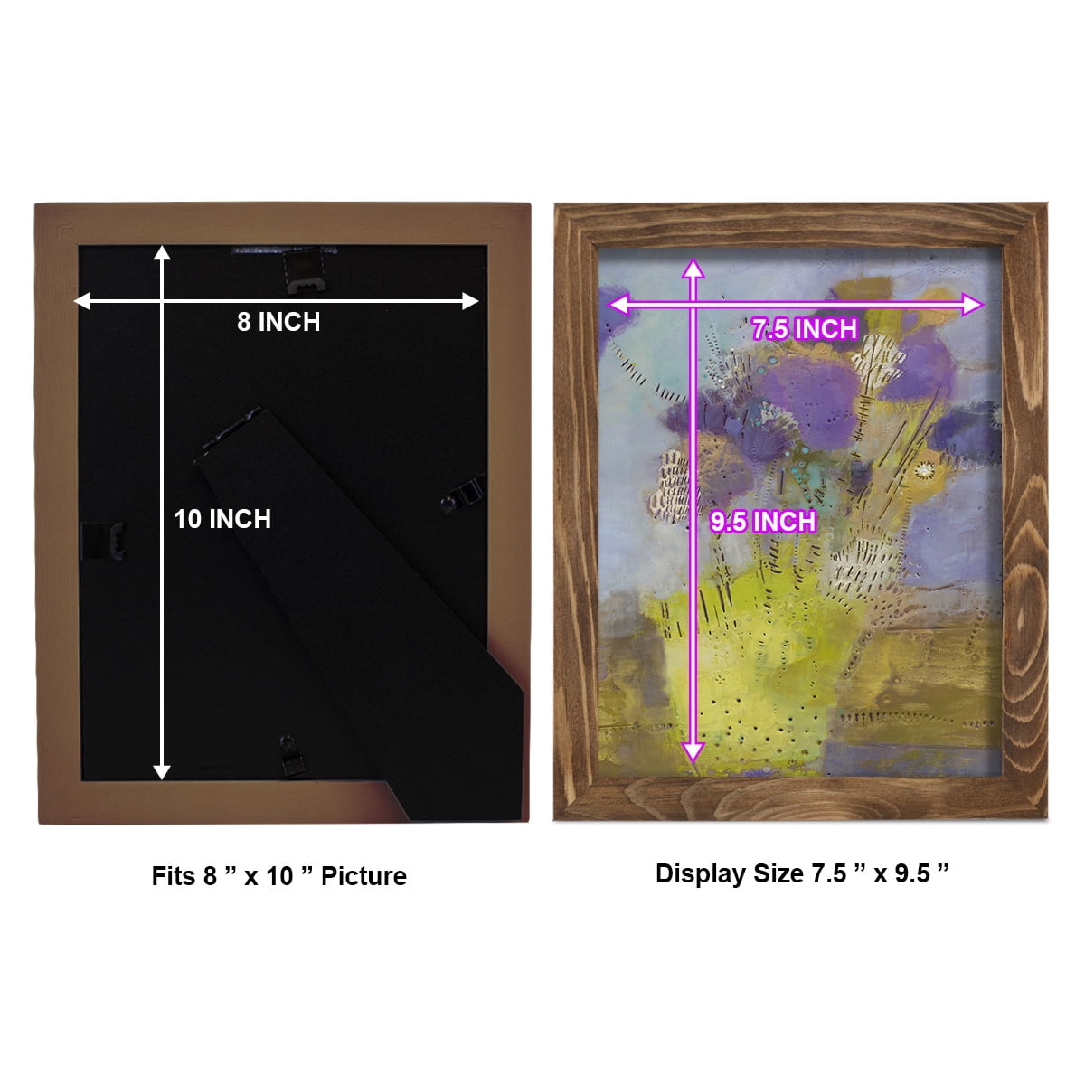 Blumen I -Framed Print w/glass-Walnut