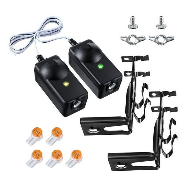 Capteur de Sécurité avec Support de Remplacement pour 41A5034, Capteur de Sécurité Yeux de Faisceau avec Support de Capteurs de Porte de Garage Compatible