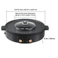 thumbnail image 6 of KFFKFF 2-in-1 Electric Grill and Hot Pot 1550W BBQ Grill and Hot Pot Smokeless Non-Stick BBQ Tray Shabu Shabu Hotpotwith Separate Dual Temperature Control for 2-8 People, 6 of 10