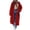 Red, variant on Titcea Zip Up Hoodies for Women Fleece Long Drawstring Solid Color Hooded Sweatshirt with Pockets Home Daily Warm Comfy Casual Fall Winter Sweatshirts S-3XL