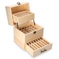 thumbnail image 1 of Yosoo 59 Slot 3-layer Essential Storage Box Wooden Oil Case Organizer Container Aromatherapy, Essential oil Holder Organizer, 1 of 8
