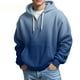 thumbnail image 1 of MHFRRA Sudadera con Capucha y Media Cremallera de Punto, Ligera, Deportiva, Informal, Cómoda, con Bolsillo Delantero Azul, 1 of 3