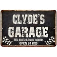 thumbnail image 1 of CLYDE'S Garage Black Grunge Sign 8 x 12 Matte Finish Metal 108120005142, 1 of 1