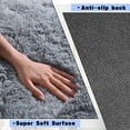 thumbnail image 5 of ZENELESS Fluffy Area Rugs for Living Room,4x6 Shag Rectangular Carpets for Bedroom Light Gray, 5 of 7
