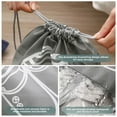 thumbnail image 4 of Wholesale Non-woven Fabric Shoe Storage Bags Dust-proof Zipper Shoe Organizer Bag Extractor Cord Bundling Bag (Gray 27*36 + navy blue 32*44), 4 of 6