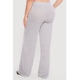 thumbnail image 4 of Women's Plus Size High Waisted Wide Leg Brushed Knit Pants, 4 of 4
