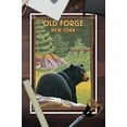thumbnail image 3 of Old Forge, New York, Black Bear in Forest (12x18 Wall Art Poster, Room Decor), 3 of 3