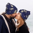 thumbnail image 5 of Lsque Lilies Flowers Pattern Knitted Beanie, Unisex Winter Hat, Knit Hat Winter Beanies Thick Fisherman Beanies Cuffed Plain Skull Caps, 5 of 6