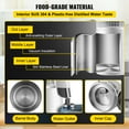 thumbnail image 4 of VEVOR Stainless Steel Water Distiller 750W Water Distillation Kit 1.1 Gallon/4 L Water Distiller Home Countertop Connection Bottle Food-Grade Outlet Glass Container (White),FDA Listed, 4 of 10