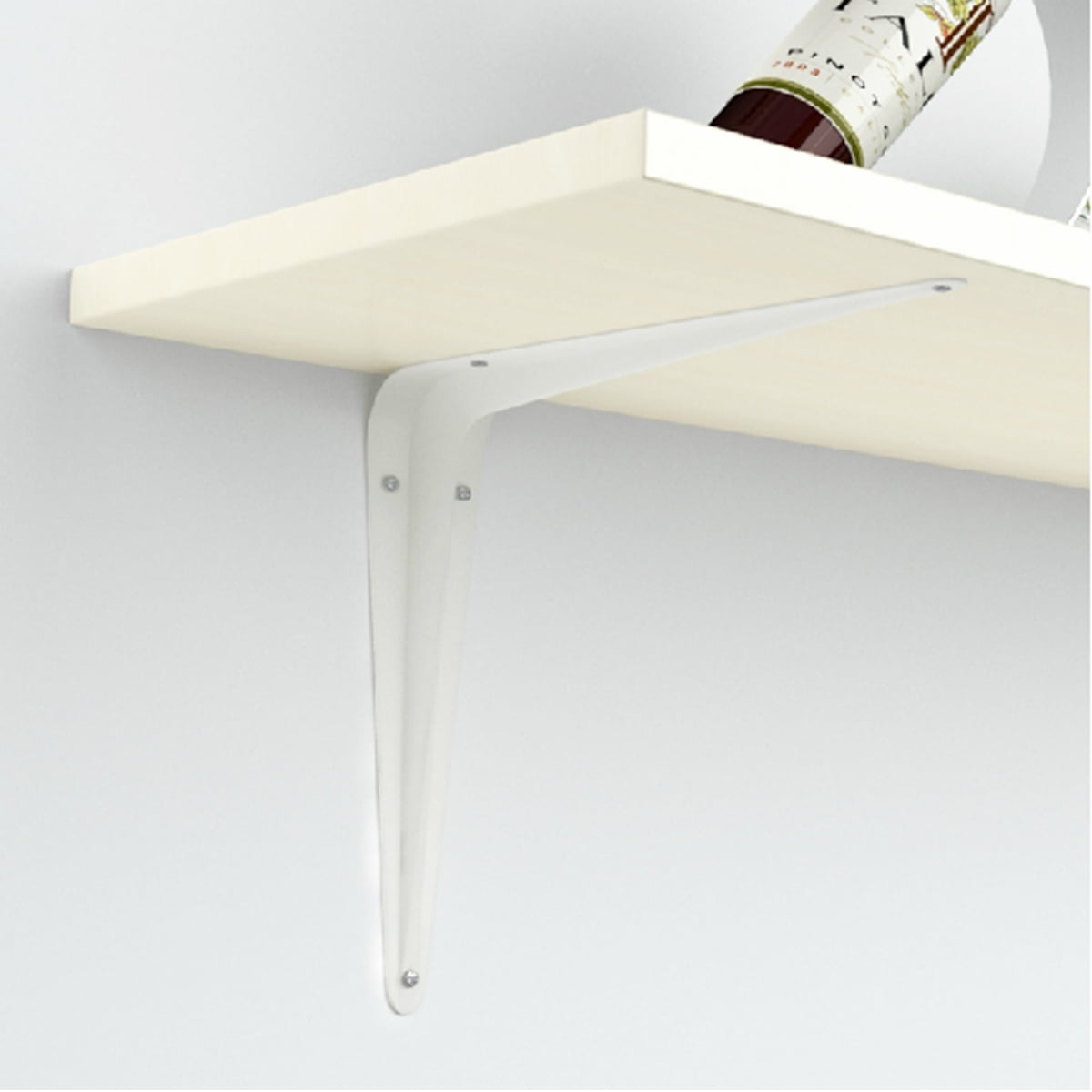 2pcs Home D Shelf Bracket Wall Mount AngleShelves Brackets Support