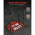 thumbnail image 2 of QinaQin 1600lb Power Cage, Multi-Functional Home Gym Squat Rack with Cable Crossover, 2 of 9