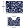 thumbnail image 3 of Xecao Daisies Flowers 2-Piece Vintage Seamless Anti-Skid Mat Set, featuring a stylish pattern for a safe and elegant toilet rug experience, 3 of 6