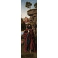 thumbnail image 3 of Christus, Petrus 7x14 Black Modern Framed Museum Art Print Titled - Saint John the Baptist in a Landscape, 3 of 5