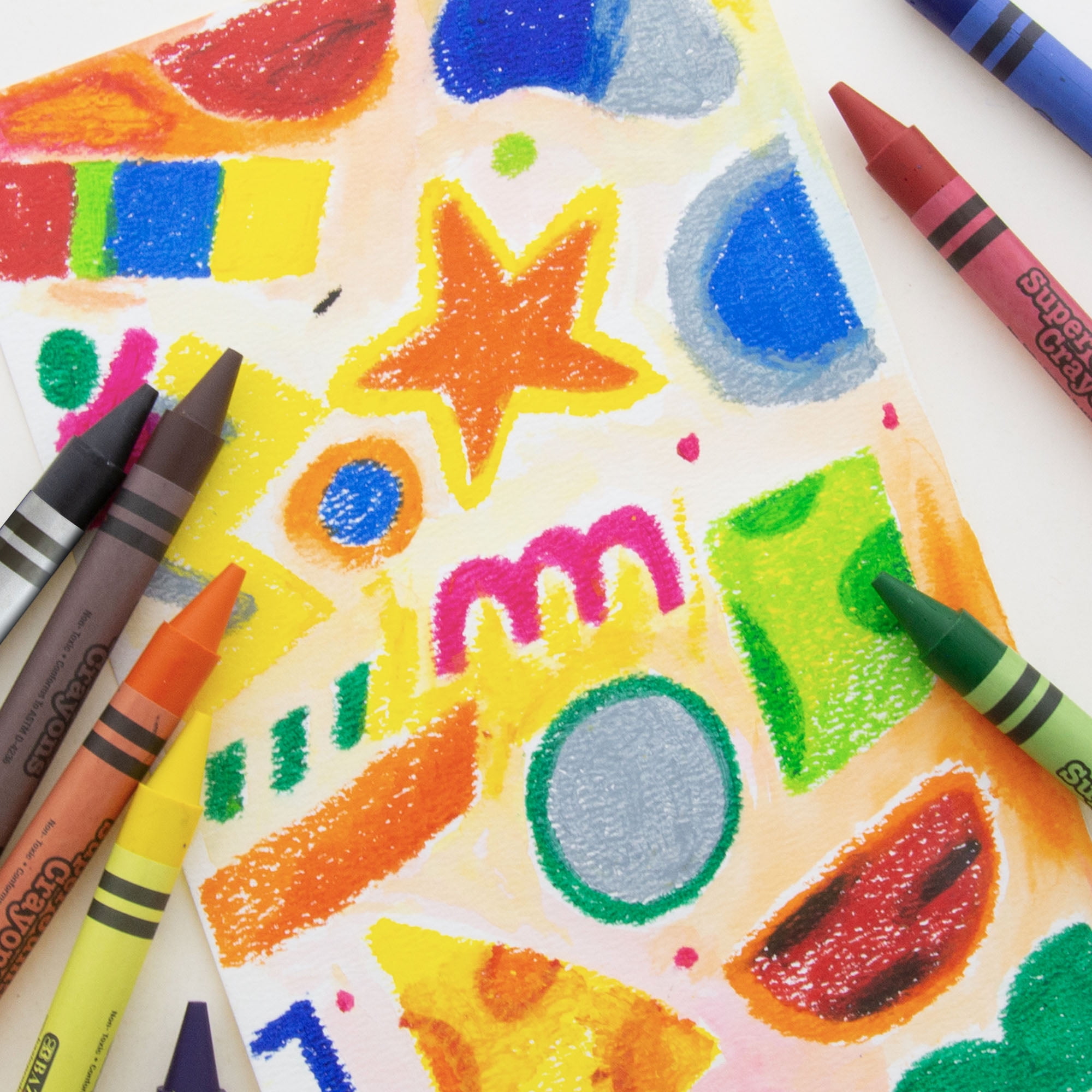 BAZIC Super Jumbo Crayons 8 Color, Non Toxic Crayon (8/Pack), 24-Packs