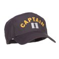thumbnail image 5 of Captain Rank Logo Embroidered Cap - Charcoal Grey OSFM, 5 of 5