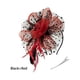 thumbnail image 5 of Tocado Vintage Sonducket para mujer negro+rojo velo de malla diadema clip, 5 of 6