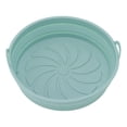 thumbnail image 1 of Pot en Silicone pour Friteuse à Air Chaud, 2 Pcs Panier Rond en Silicone Antiadhésif Réutilisable avec Poignées pour Maison Appartement Cuisine Gâteau, 1 of 8