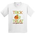 thumbnail image 3 of Inktastic Trick or Treat Now Gimme Candy with Halloween Pumpkin Youth T-Shirt, 3 of 5