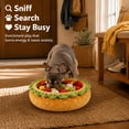 thumbnail image 4 of Luckky 3 In 1 Hamburger Dog Bed, Soft Cute Detachable Washable Plush Dog Cat Nest with Interactive Accessories, Easy‑to‑Clean Durable Household Supply for Small Medium Pet Relief（XL）, 4 of 9