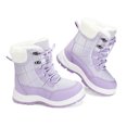 thumbnail image 4 of GYMEPIC Girls Snow Boots Warm Faux Fur Lined Non-Slip Winter Outdoor School Hiking Kids Boots, 4 of 4