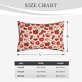 thumbnail image 4 of Pofeuu Tomatoes Print Polyester Microfiber Plush Pillowcases, Super Soft and Cozy Pillow Case Covers with Envelop Closure（Pillow core not included）-16"x24", 4 of 6
