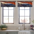 thumbnail image 4 of LALILO Kitchen Curtain Valance Fox With Nature Pine Forest Rod Pocket Window Curtain 52"x 18" Set of 2, 4 of 7