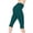 Blackish Green, variant on Capreze Womens Solid Color Leggings Casual Stretch Skinny Pants Elastic Waist Slim Fit Capri Pants