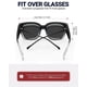 thumbnail image 4 of Gafas de sol Myiaur para mujeres con protección UV400 polarizadas para usar sobre lentes, 4 of 6