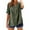 JN, variant on Women's Solid Color Stand Up Collar V Neck Short Sleeve Cotton Linen Top, Half Button Placket, Casual T Shirt Blouse for Summer Daily Wear JN S