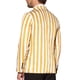 thumbnail image 3 of INSPIRAR CHIC Traje de Hombre a Rayas de Un Solo Botón Ajustado Casual con Rayas Verticales S Amarillo Blanco, 3 of 5