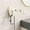 Beige, variant on Hair Dryer Holder, Wall Mounted with Suction Cup, No Drill Installation Required, 360° Adjustable Rotation for Hands Free Drying, Universal Compatibility, Additional Hook for Cord Storage