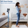 thumbnail image 4 of Lazyswan Cordless Stick Vacuum Cleaner Lightweight Self-standing Vac for Home Pet Hair Car Carpet Hardwood Floor, 4 of 11