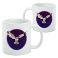 thumbnail image 2 of Barn Owl Flying in Night Sky White Mug, 2 of 4