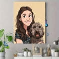 thumbnail image 4 of Custom Cartoon Portrait Canvas Wall Art 15.75x11.81 Inches, 4 of 8