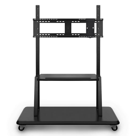 ViewSonic VB-STND-001 Mobile TV Cart for 55 to 86 inch screens up to  265 lbs, VESA Pattern Compatible for 400x200 to 900x600mm, Storage Tray, and Lockable Wheels