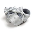thumbnail image 3 of Baby Girl Crib Shoes, Soft Sole Flats Princess Dresses Shoes PU Cute Bow Prewalker, 3 of 6