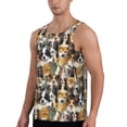 thumbnail image 2 of Fuzoiu Cute Dog Print Men's Workout Tank Tops,Sleeveless Gym Shirt Quick Dry,Fitness Bodybuilding T-Shirt,Muscle Athletic Workout Tee-X-Large, 2 of 7