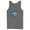 Charcoal, variant on Men's Superman Logo Patriotic Tank Top Royal Blue Small
