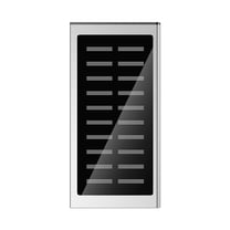 JTNeq 20000mAh Ultra-Slim Metal Solar Power Bank – High-Capacity Portable Charger with 2 USB Outputs, Ideal for Outdoor Activities and Smartphone Charging