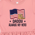 thumbnail image 4 of Inktastic Military Daddy Always My Hero Girls Toddler Dress, 4 of 5