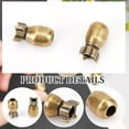 thumbnail image 6 of 2Pcs Brass Paracord Beads Column Tibetan Style Brass Paracord Beads African Hair Beads for Jewelry Making DIY Hole 5mm, 6 of 9