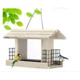 thumbnail image 3 of Vikakiooze Weatherproof Outdoor Wooden Balcony Hanging Rainproof Bird Feeder Multicolor, 3 of 8
