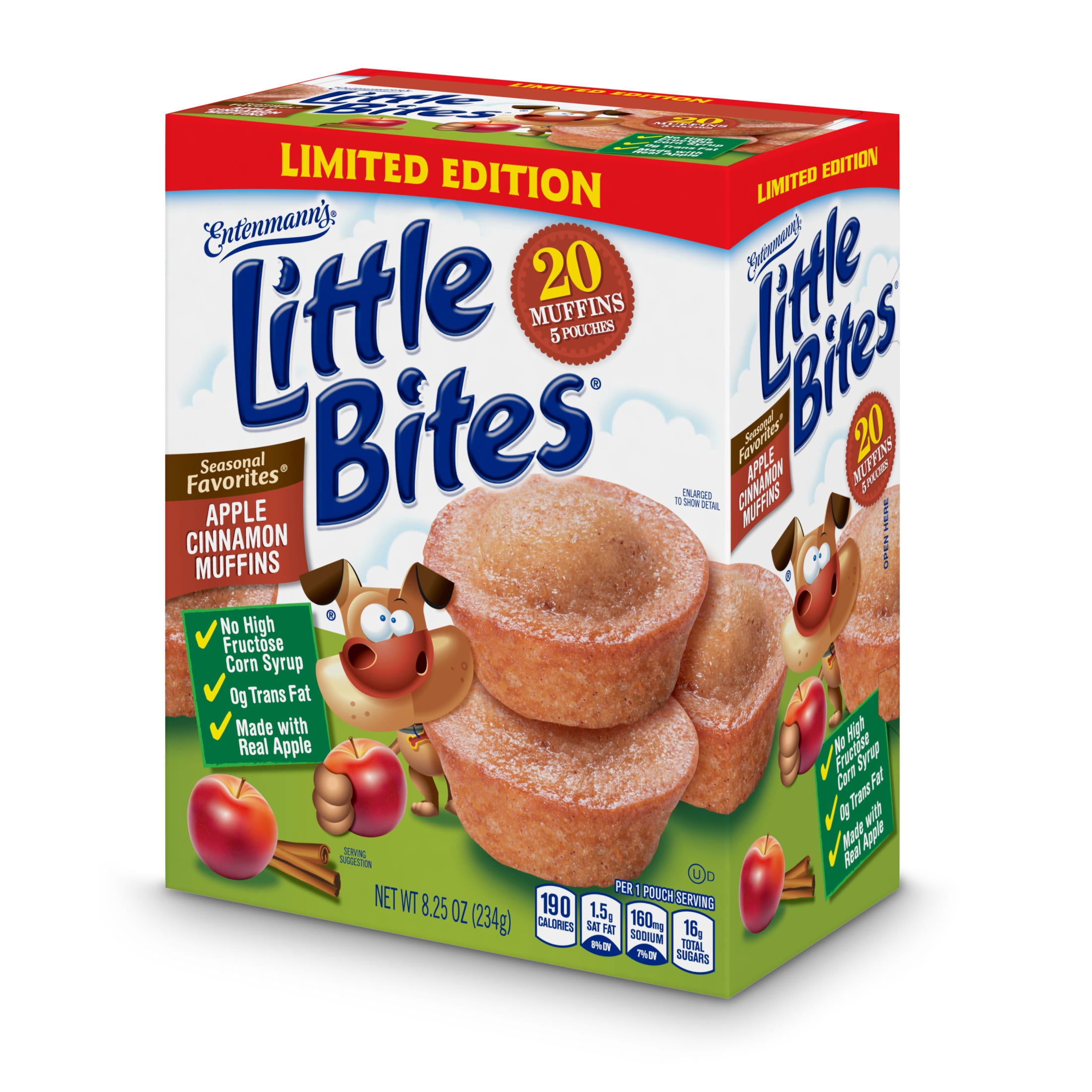 Little Bites Apple Cinnamon Muffins, 5 count, Muffins, 8.25 oz Box