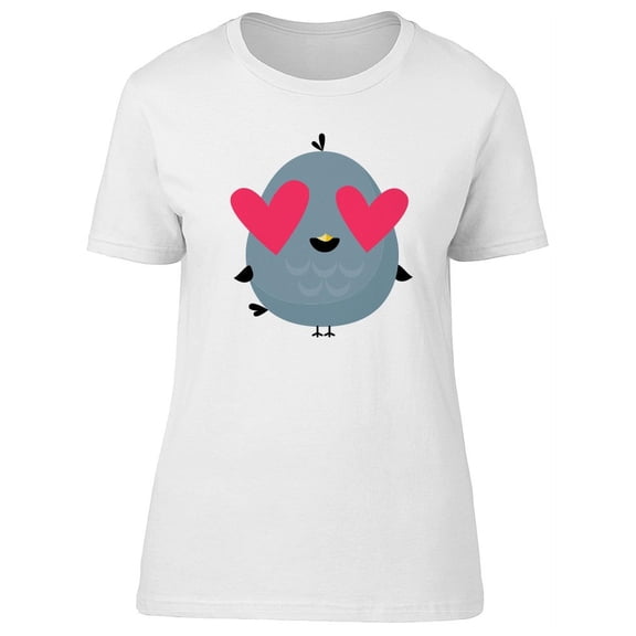 Adorable Bird With Eyes In Love Tee Women's -Image by Shutterstock