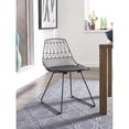 thumbnail image 5 of Pemberly Row Metal Dining Side Chair in Noir Black (Set of 2), 5 of 9